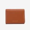 Mac Douglas - Porte-monnaie cuir rabat Cappuccino Alba chatain